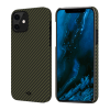 Кевларовый чехол Pitaka MagEZ Case для iPhone 12 (черно-зеленый)