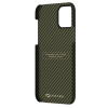 Кевларовый чехол Pitaka MagEZ Case для iPhone 12 (черно-зеленый) в рассрочку без первоначального взноса и переплат