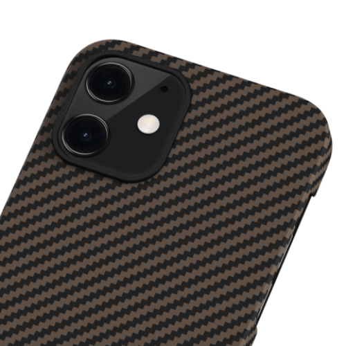 Кевларовый чехол Pitaka MagEZ Case для iPhone 12 (черно-коричневый) в рассрочку без первоначального взноса и переплат