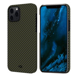 Кевларовый чехол Pitaka MagEZ Case для iPhone 12 Pro (черно-зеленый)