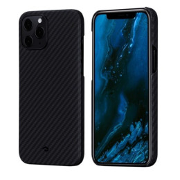 Кевларовый чехол Pitaka MagEZ Case для iPhone 12 Pro Max (черно-серый)