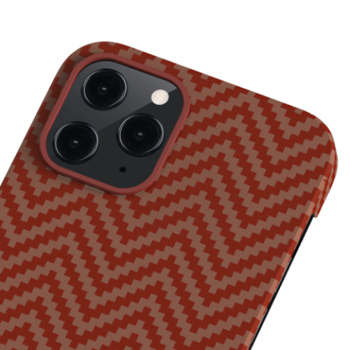 Кевларовый чехол Pitaka MagEZ Case для iPhone 12 Pro Max (красно-оранжевый) в рассрочку без первоначального взноса и переплат
