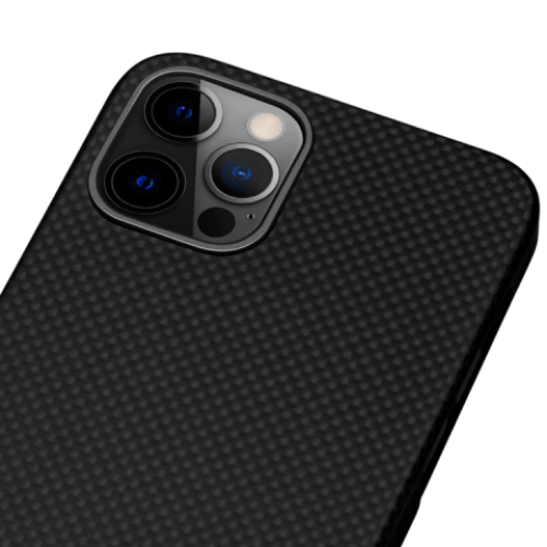Кевларовый чехол Pitaka MagEZ Case для iPhone 12 Pro Max (черно-серый, шахматное плетение) в рассрочку без первоначального взноса и переплат