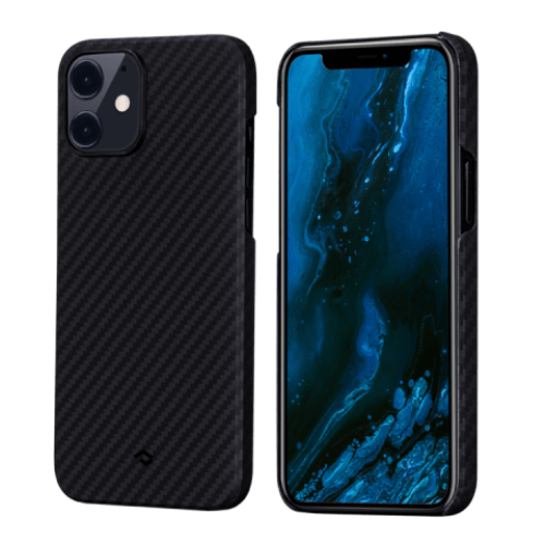 Кевларовый чехол Pitaka MagEZ Case для iPhone 12 Mini (черно-серый) в рассрочку без первоначального взноса и переплат