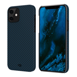 Кевларовый чехол Pitaka MagEZ Case для iPhone 12 Mini (черно-синий)
