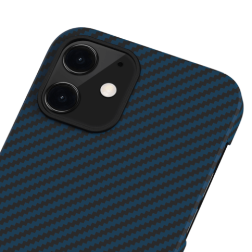 Кевларовый чехол Pitaka MagEZ Case для iPhone 12 Mini (черно-синий) в рассрочку без первоначального взноса и переплат