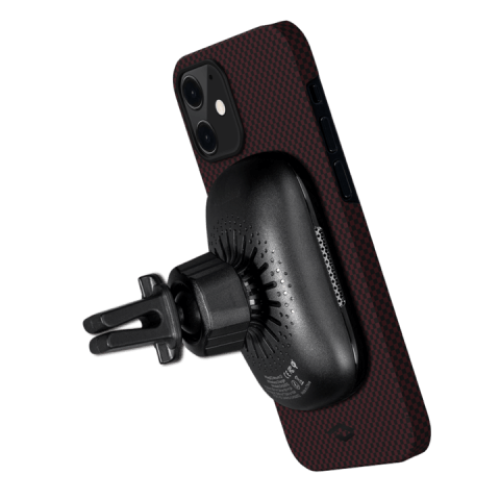 Кевларовый чехол Pitaka MagEZ Case для iPhone 12 Mini (черно-красный, шахматное плетение) в рассрочку без первоначального взноса и переплат