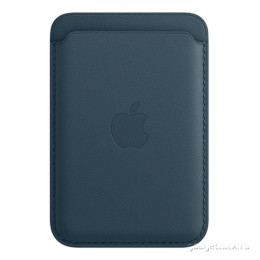 Кожаный чехол-бумажник MagSafe для iPhone (балтийский синий)