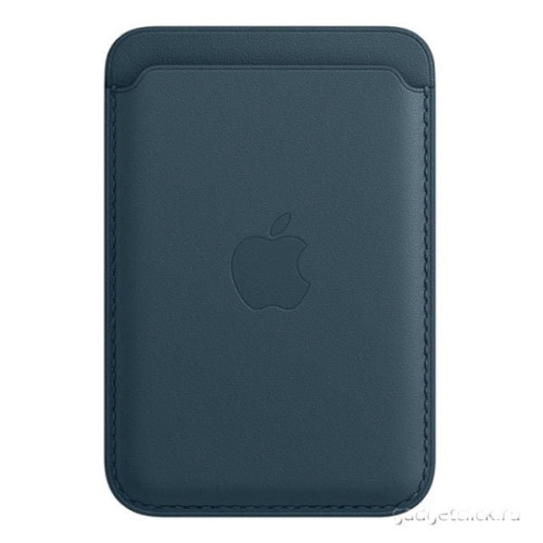 Кожаный чехол-бумажник MagSafe для iPhone (балтийский синий) в рассрочку без первоначального взноса и переплат