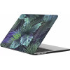 Чехол-накладка moonfish для MacBook Air 13 soft-touch (сине-зеленый листья)