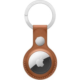 Брелок для Apple AirTag с кольцом для ключей (золотисто-коричневый)
