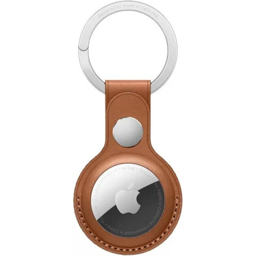 Брелок для Apple AirTag с кольцом для ключей (золотисто-коричневый) в рассрочку без первоначального взноса и переплат