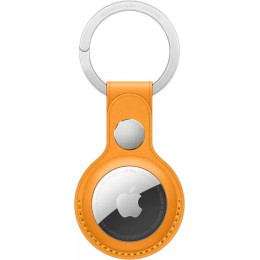 Брелок для Apple AirTag с кольцом для ключей (золотой апельсин)