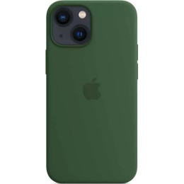 Чехол силиконовый для iPhone 13 Apple MagSafe (зеленый клевер)
