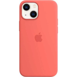 Чехол силиконовый для iPhone 13 mini Apple MagSafe (розовый помело)
