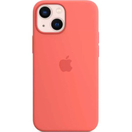 Чехол силиконовый для iPhone 13 mini Apple MagSafe (розовый помело)