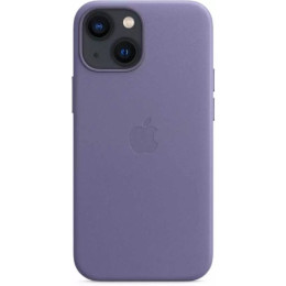 Чехол кожаный для iPhone 13 mini Apple MagSafe (сиреневая глициния)