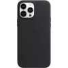 Чехол кожаный для iPhone 13 Pro Max Apple MagSafe (темная ночь) в рассрочку без первоначального взноса и переплат