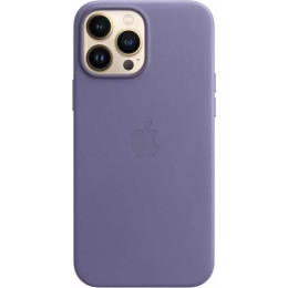 Чехол кожаный для iPhone 13 Pro Apple MagSafe (сиреневая глициния)