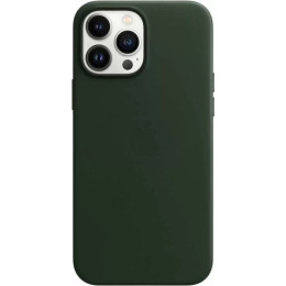 Чехол кожаный для iPhone 13 Pro Max Apple MagSafe (зеленая секвойя)