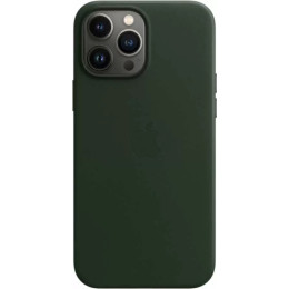 Чехол кожаный для iPhone 13 Pro Max Apple MagSafe (зеленая секвойя)
