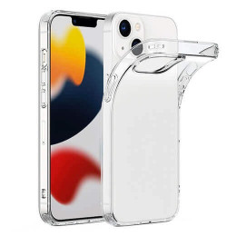 Силиконовый прозрачный чехол для iPhone 13