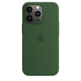 Чехол силиконовый для iPhone 13 Pro Apple MagSafe (зеленый клевер)
