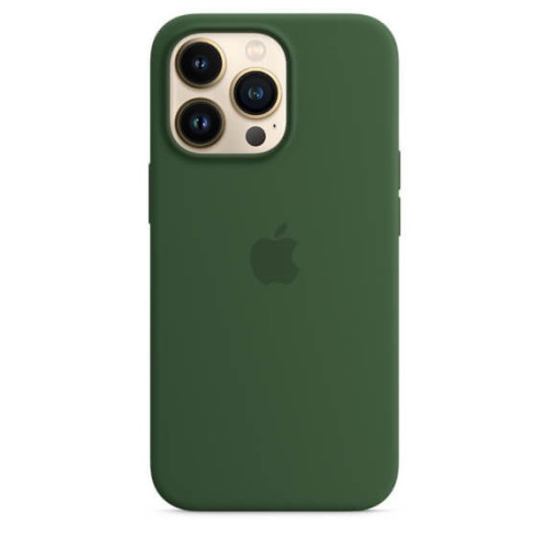 Чехол силиконовый для iPhone 13 Pro Apple MagSafe (зеленый клевер) в рассрочку без первоначального взноса и переплат
