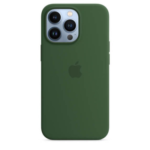 Чехол силиконовый для iPhone 13 Pro Apple MagSafe (зеленый клевер) в рассрочку без первоначального взноса и переплат
