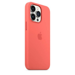Чехол силиконовый для iPhone 13 Pro Max Apple MagSafe (розовый помело)