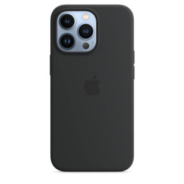 Чехол силиконовый для iPhone 13 Pro Max Apple MagSafe (темная ночь)