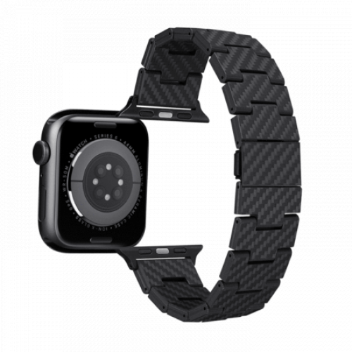 Карбоновый браслет Pitaka Retro для Apple Watch 42/44/45 мм в рассрочку без первоначального взноса и переплат