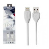 Кабель USB - Lightning / Remax Lesu RC-050i / 1M / Белый в рассрочку