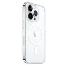 Силиконовый прозрачный чехол MagSafe для Apple iPhone 14 Pro