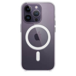 Силиконовый прозрачный чехол MagSafe для Apple iPhone 14 Pro Max