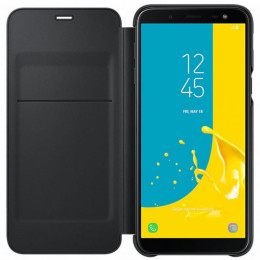 Чехол Samsung Galaxy J6 Wallet Cover Black
