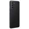 Чехол-накладка Samsung Galaxy S21 Leather Cover Black в рассрочку без первоначального взноса и переплат