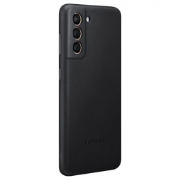 Чехол-накладка Samsung Galaxy S21 Leather Cover Black
