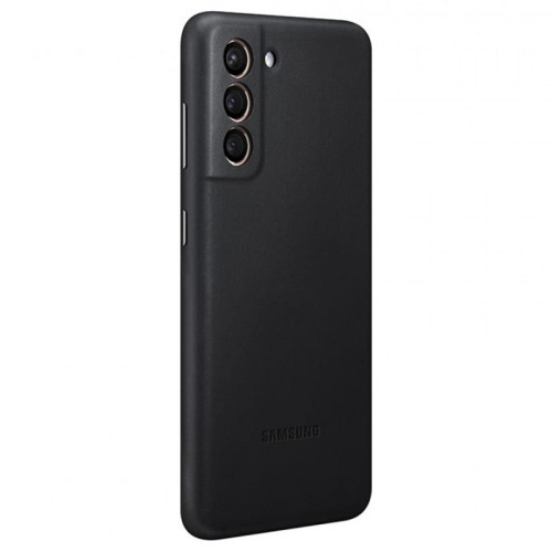 Чехол-накладка Samsung Galaxy S21 Leather Cover Black в рассрочку без первоначального взноса и переплат