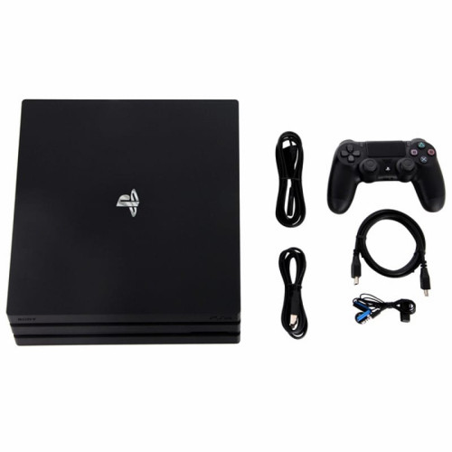 Sony PlayStation 4 Pro 1TB Jet Black + Доп.материал Fortnite в рассрочку без первоначального взноса и переплат