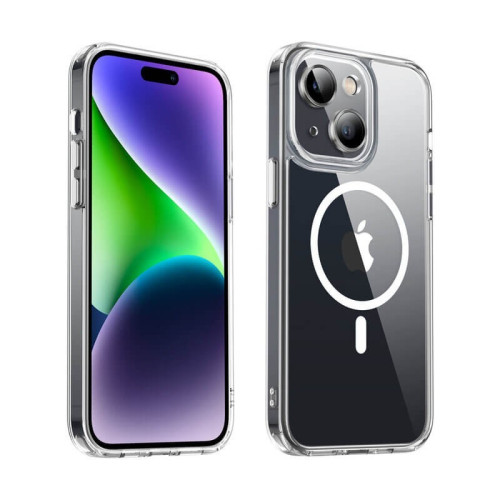 Чехол для iPhone 15 Plus Valenta Trend Clear Case MagSafe (прозрачный) в рассрочку без первоначального взноса и переплат