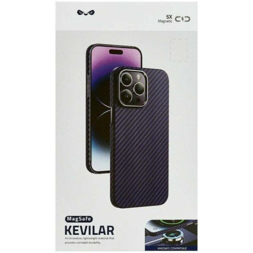 Чехол для iPhone 14 Pro Keephone Magsafe Kevlar (фиолетовый) в рассрочку без первоначального взноса и переплат