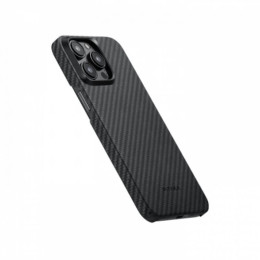 Чехол для iPhone 15 Pro Max Pitaka MagEZ Case 4 кевлар (черно-серый)