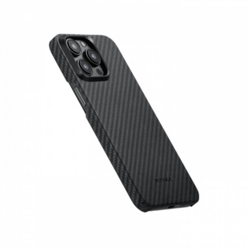 Чехол для iPhone 15 Pro Max Pitaka MagEZ Case 4 кевлар (черно-серый) в рассрочку без первоначального взноса и переплат