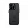 Чехол для iPhone 15 Pro Pitaka MagEZ Pro 4 кевлар (черно-серый)