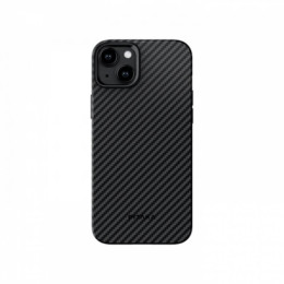 Чехол для iPhone 15 Pitaka MagEZ Pro 4 кевлар (черно-серый)