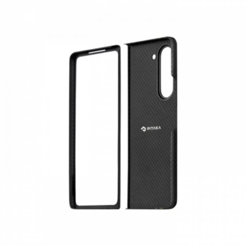 Чехол для Samsung Galaxy Z Fold5 Pitaka Fusion Weaving Air Case Rhapsody кевлар (черно-серый) в рассрочку без первоначального взноса и переплат