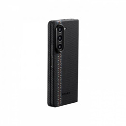 Чехол для Samsung Galaxy Z Fold5 Pitaka Fusion Weaving Air Case Rhapsody кевлар (черно-серый)