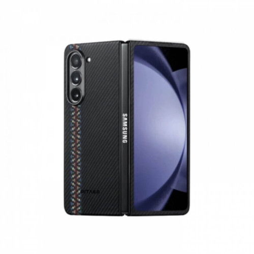 Чехол для Samsung Galaxy Z Fold5 Pitaka Fusion Weaving Air Case Rhapsody кевлар (черно-серый) в рассрочку без первоначального взноса и переплат