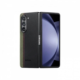 Чехол для Samsung Galaxy Z Fold5 Pitaka Fusion Weaving Air Case Overture кевлар (черно-серый)